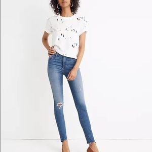 Madewell 10” high rise skinny jeans